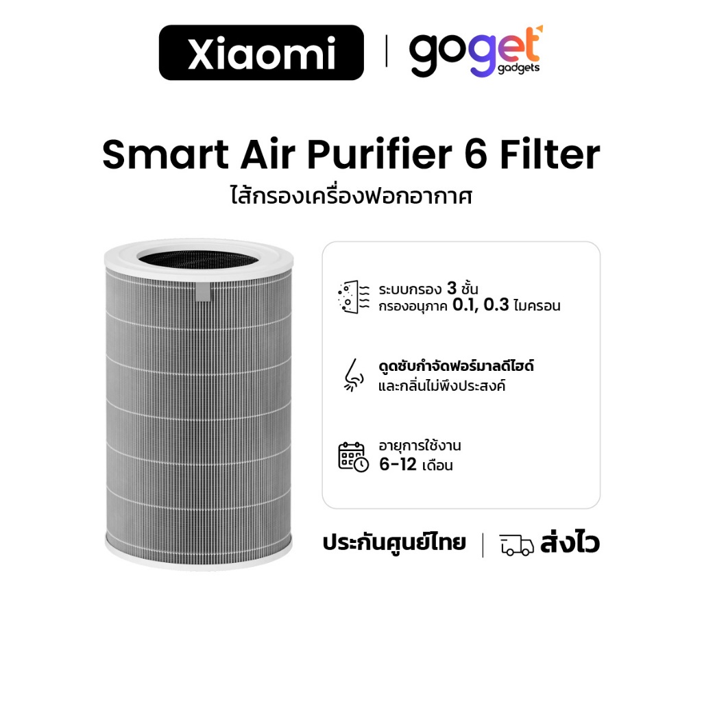Mijia Smart Air Purifier 6 Filter ไส้กรองสำหรับเครื่องฟอกรุ่น 6