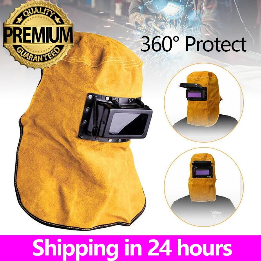 หน้ากากเชื่อม หน้ากากหมวกกันน็อคเชื่อมระบายอากาศทนคุณภาพดีพร้อมเลนส์ Welding Helmet Protect Your Fac