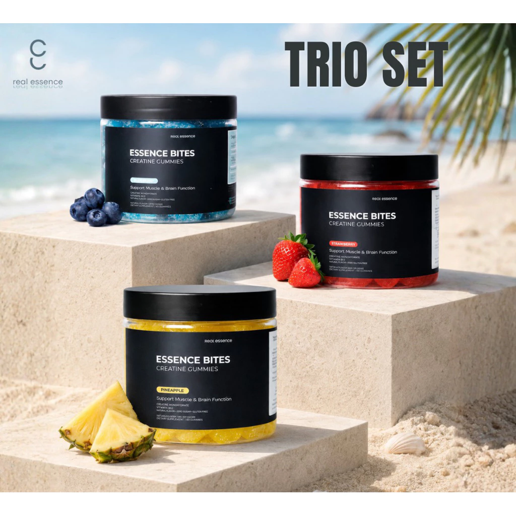 ครีเอทีนกัมมี่ Trio Set สามรสชาติ คุ้มค่า คุ้มราคา