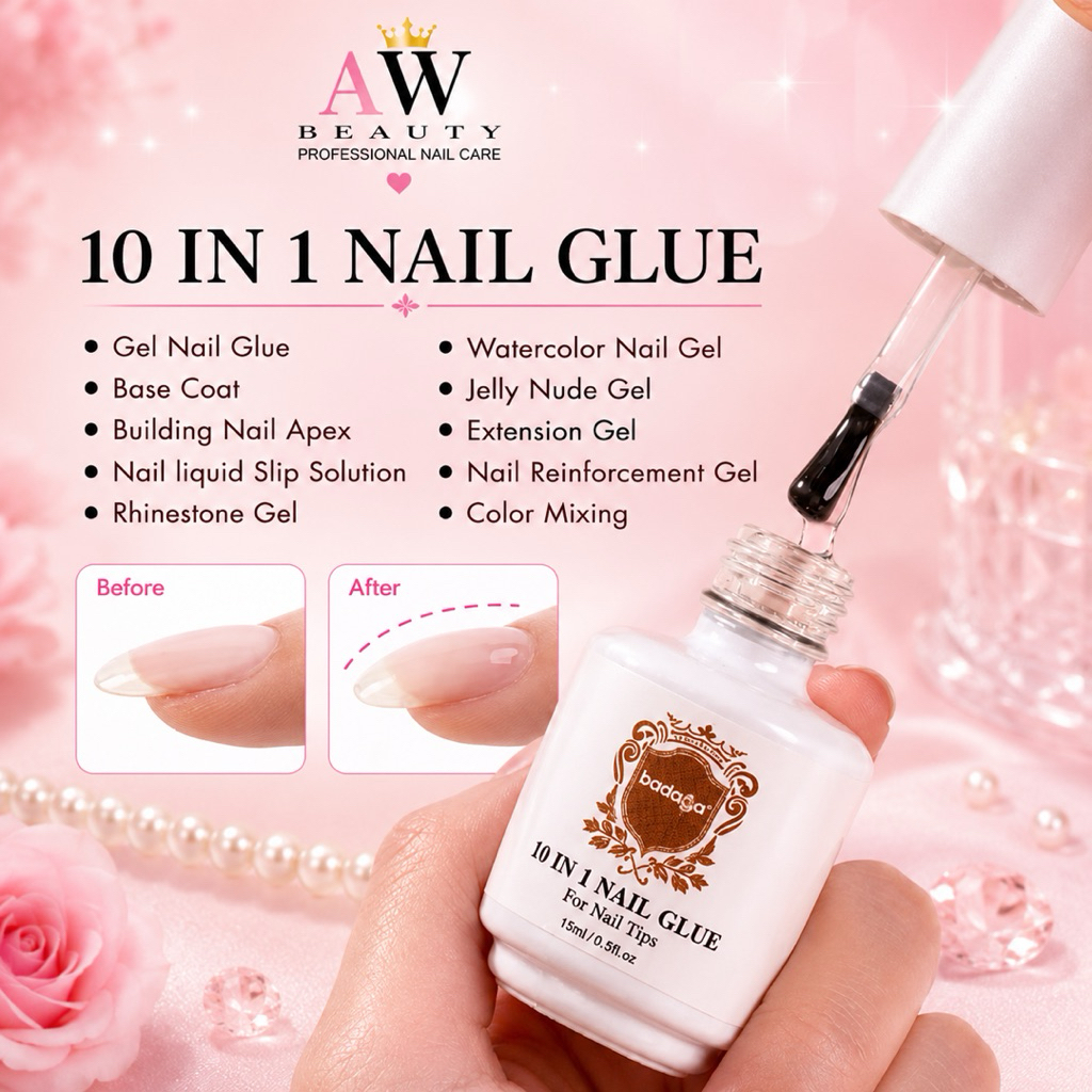 ใหม่!กาวเจลบาดาก้า10n1 ขวดเดียวจบมี10สรรพคุณในขวดเดียวกันต่อเล็บไม่ร้อนหน้าเล็บ*รักษาได้ทุกเคส