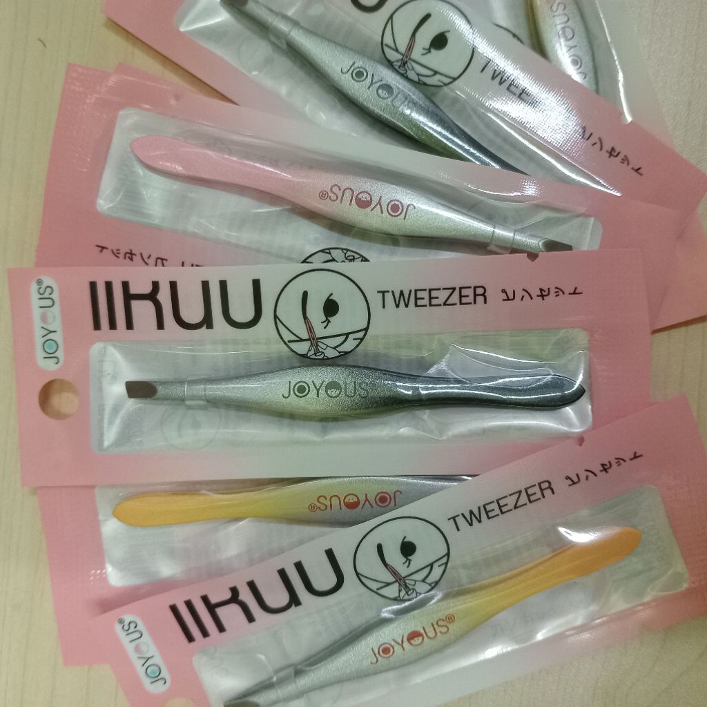 แหนบ จอยอัส อย่างดี ถอนขน tweezer joyous คละสุ่มสี mix color