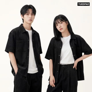 Yuedpao Ultimate Stretch Corduroy - Short Sleeve Shirt (2-Pocket) เสื้อเชิ้ตลูกฟูก เสื้อเชิ้ตผู้แขนสั้น ใส่สบาย (4 สี)
