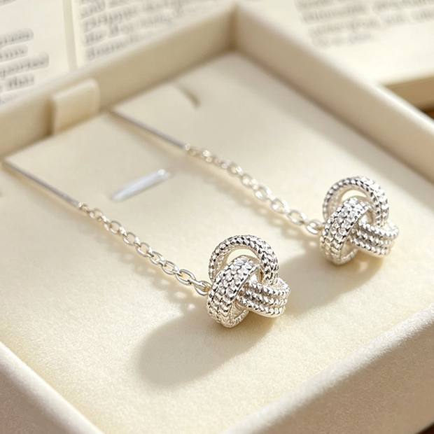 Silver Plated Camellia หูหัวเข็มขัดต่างหูหูกระดูก Studs Ear Studs PIercing เครื่องประดับอุปกรณ์เสริม
