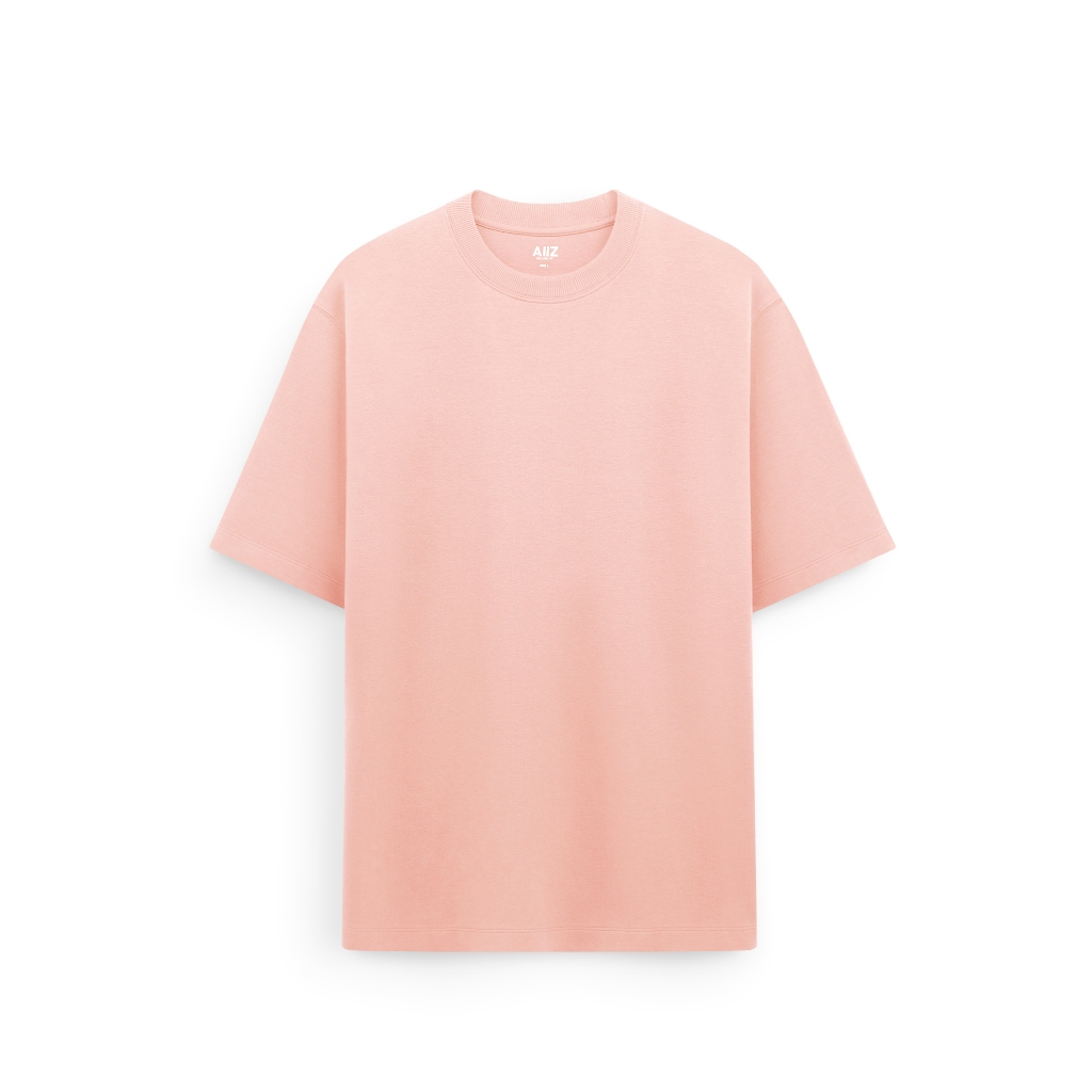 AIIZ (เอ ทู แซด) - AIIZ เสื้อยืดคอกลมผู้ชาย ทรงหลวมสีพื้น
