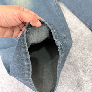JINJEANS-589 (XS-6XL) กางเกงยีนส์คาร์โก้สีสนิม ทรงบาเรล กระเป๋าเฉียงสวยมาก พร้อมส่งจากไทย