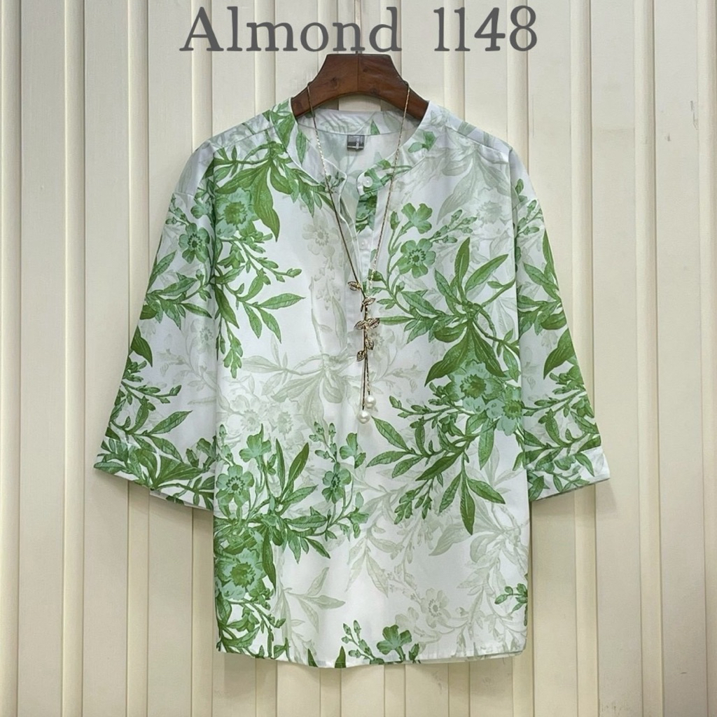 เสื้อขนาด Oversize แขนสามส่วน สไตล์เกาหลี สำหรับสาวอวบ Blouse