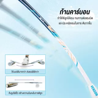 VS ไม้แบดมินตันพร้อมขึ้นเอ็น รุ่น Youth แถมซอง (ขึ้นเอ็นแล้วจากโรงงาน พร้อมจัดส่งได้เลย)