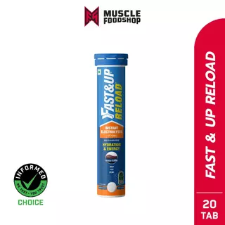Fast&Up Reload เม็ดฟู่เกลือแร่ หลอด 20 เม็ด สูตร Hypotonic ไฮโปโทนิก ผสมวิตามิน C & B12 สำหรับนักกีฬาเสียเหงื่อ