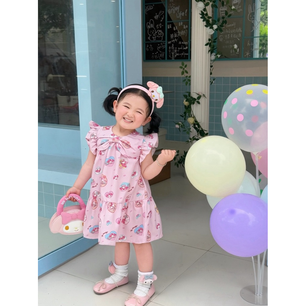 เดรสมายเมแขนระบายน่ารัก งานออริ