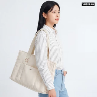 Yuedpao Fluffy Box Bag กระเป๋าสะพายข้างทรงสี่เหลี่ยม ช่องเก็บของเยอะ ใส่โน้ตบุ๊ค 13 นิ้วได้ กระเป๋าอเนกประสงค์