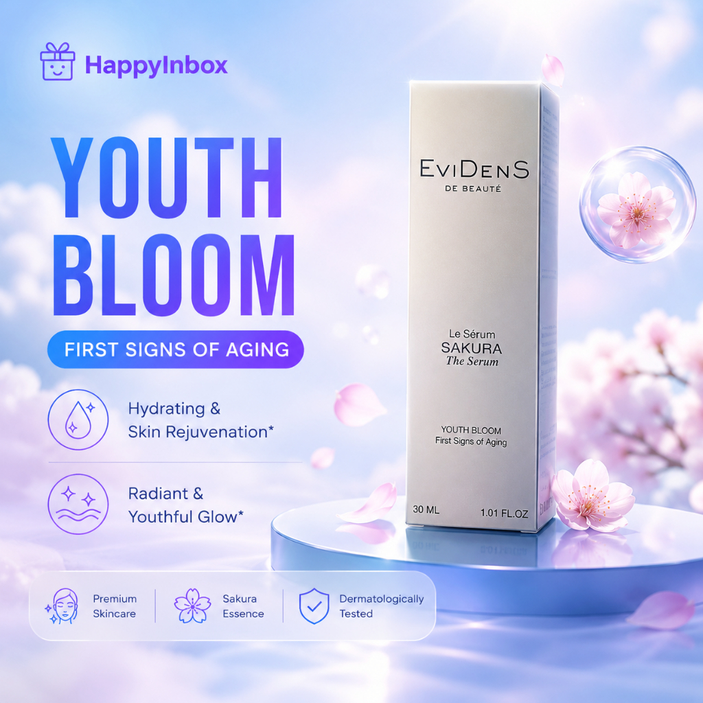 EviDenS Sakura Serum 30ml – Youth Bloom Anti-Aging Serum จากญี่ปุ่น