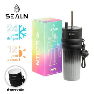 SEALN (26 ออนซ์)แก้วเก็บความเย็น เคลือบเซรามิค ถ้วยเก็บความร้อน ดื่มน้ำชา กาแฟ น้ำผลไม้ ทนทาน สูญญากาศ สแตนเลส ขนาดพกพา