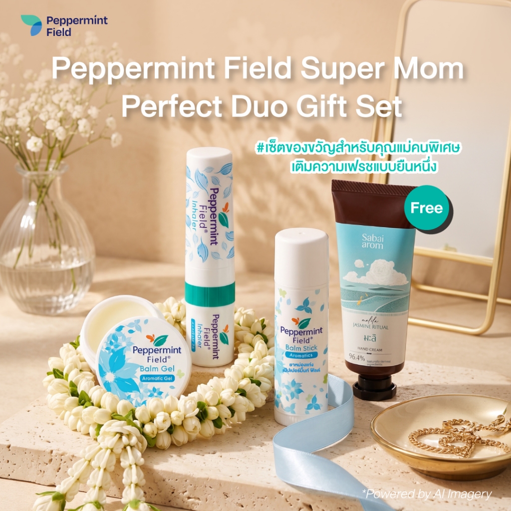 Peppermint Field Super Mom Perfect Duo Gift Set เซตของขวัญพิเศษ มอบความห่วงใยให้คุณแม่ในทุกวัน