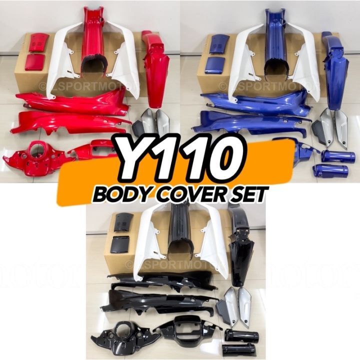 ชุดสี YAMAHA Y111 MATE111 สีแดง ดำ น้ำเงินเข้ม 1 ชุดมี 15 แผ่น