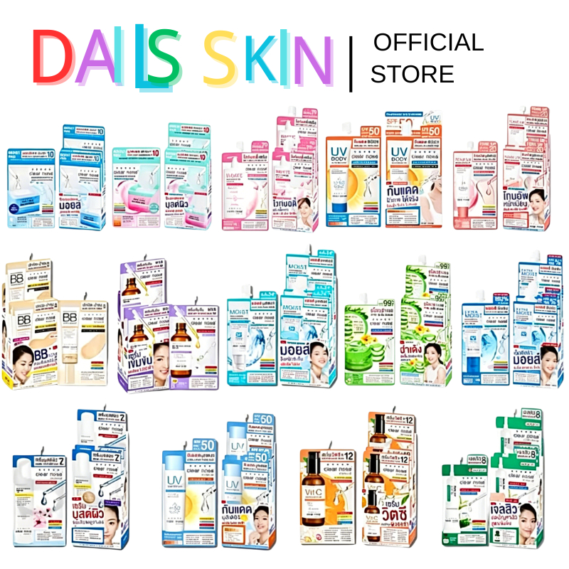 [ยกกล่อง 6 ซอง] Clear Nose เคลียร์โนส เซรั่ม เจล ครีมซอง บำรุงผิวหน้า ลดสิว ซึมไว สูตรฮิต