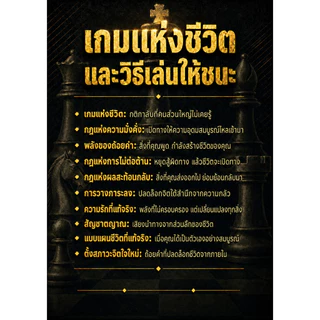 เกมแห่งชีวิต และวิธีเล่นให้ชนะ THE GAME OF LIFE AND HOW TO PLAY IT โดย FLORENCE SCOVEL SHINN - สุระ นวลประดิษฐ์ แปล