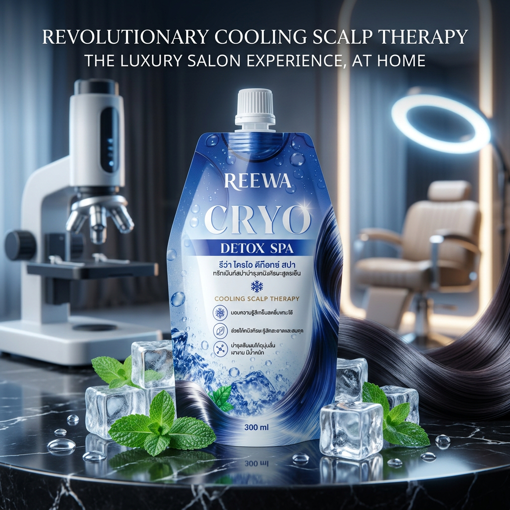ทรีทเม้นท์สปาหนังศีรษะสูตรเย็น | REEWA Cryo Detox Spa 300 มล.