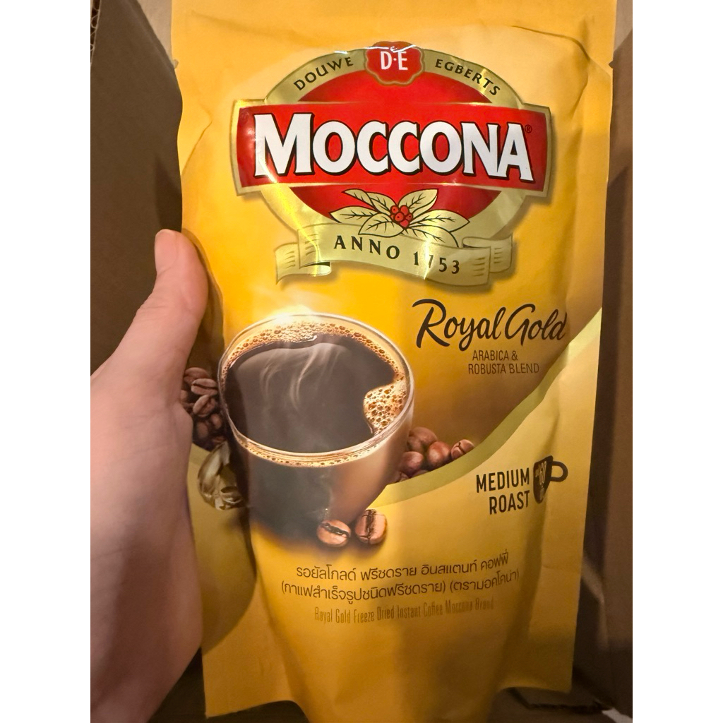 (ตำหนิ)Moccona มอคโคน่า รอยัลโกลด์ ขนาด120กรัม