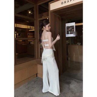 OVERLAY PANTS ⌛️ กางเกงแต่งผ้าคาด Unigam