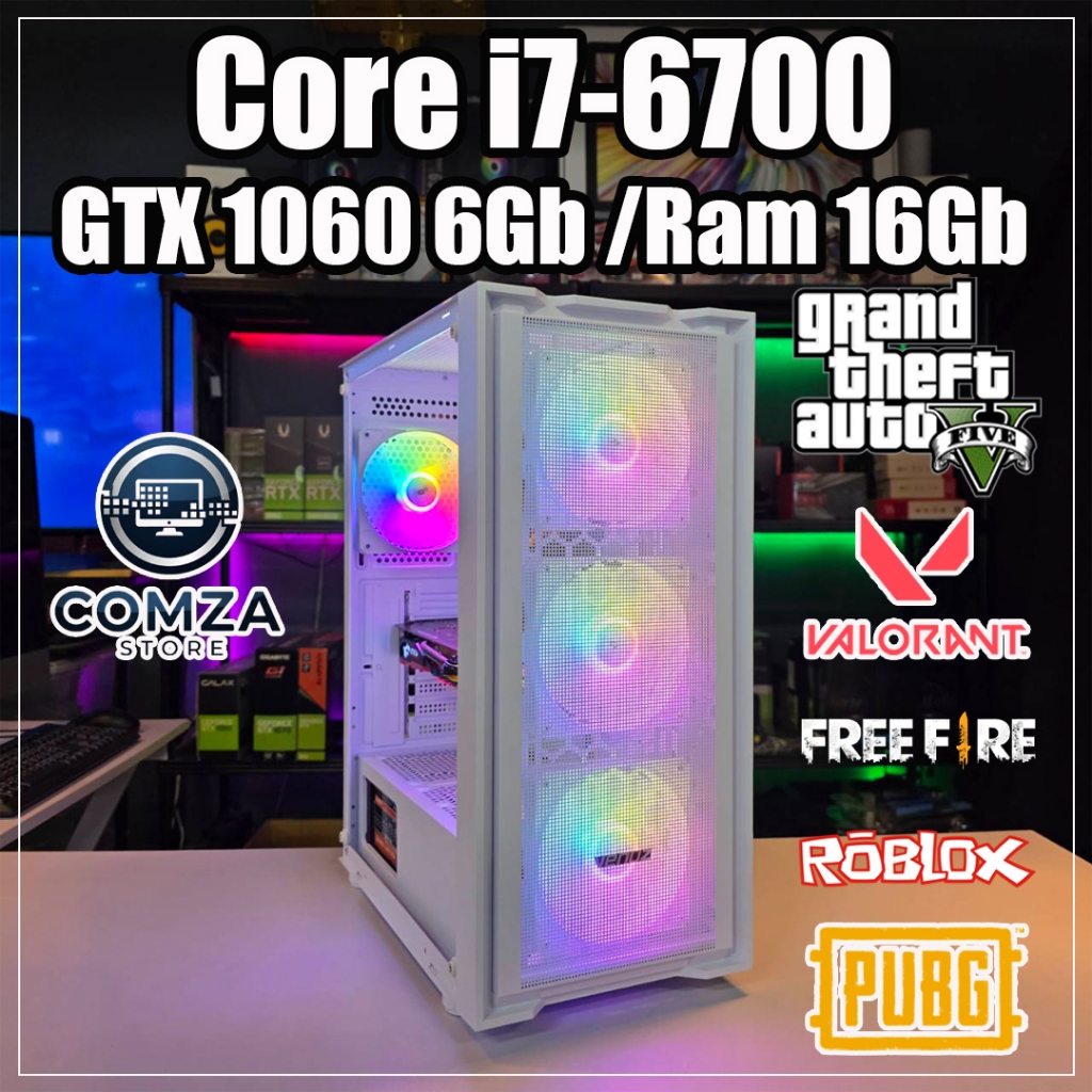 คอมพิวเตอร์ (Computer) S480 Core i7-6700 /Ram 16Gb /เลือกการ์ดจอได้ /SSD 480Gb /Psu 600W