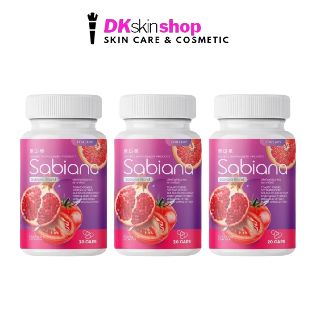 ซาเบียน่า [1 แถม 2] ผลิตภัณฑ์เสริมอาหาร Dietary Supplement Product Sabiana Brand ปริมาณ 20 แคปซูล/กระปุก