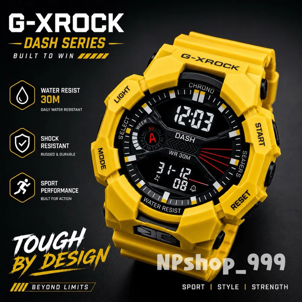 NGX-02 นาฬิกาข้อมือกันน้ำ ทรงSport