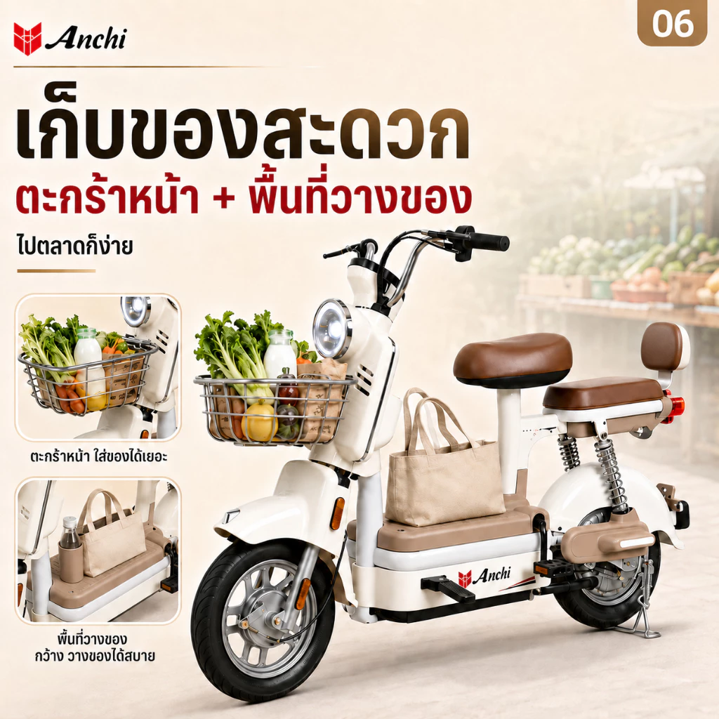 ANCHI จักรยานไฟฟ้า จอแสดงผลดิจิตอล LED thumbnail 7