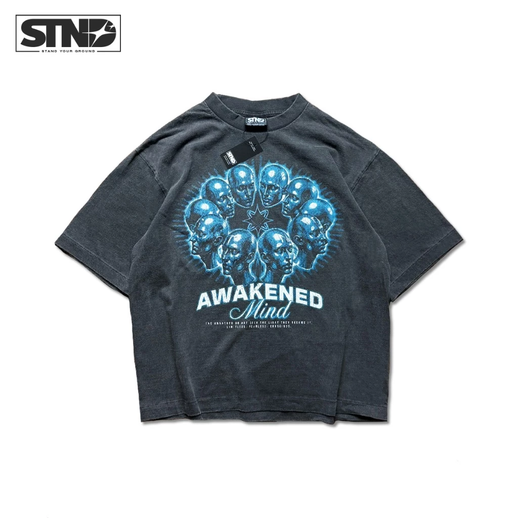 STND15 Boxy T-Shirt “Awakened” เสื้อยืดครอปวินเทจ