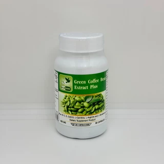 สารสกัดจากเมล็ดกาแฟไม่คั่ว พลัส Green Coffee Bean Extract Plus ตรา บลูเบิร์ด ขนาด 600 มก. 60 เม็ด