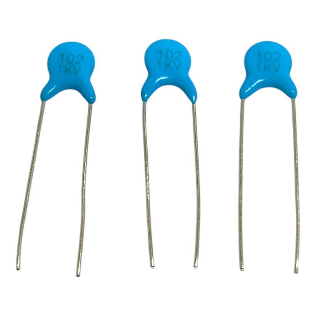 3pcs 1KV เซรามิค คาปาซิเตอร์ 101 102 103 ceramic capacitor