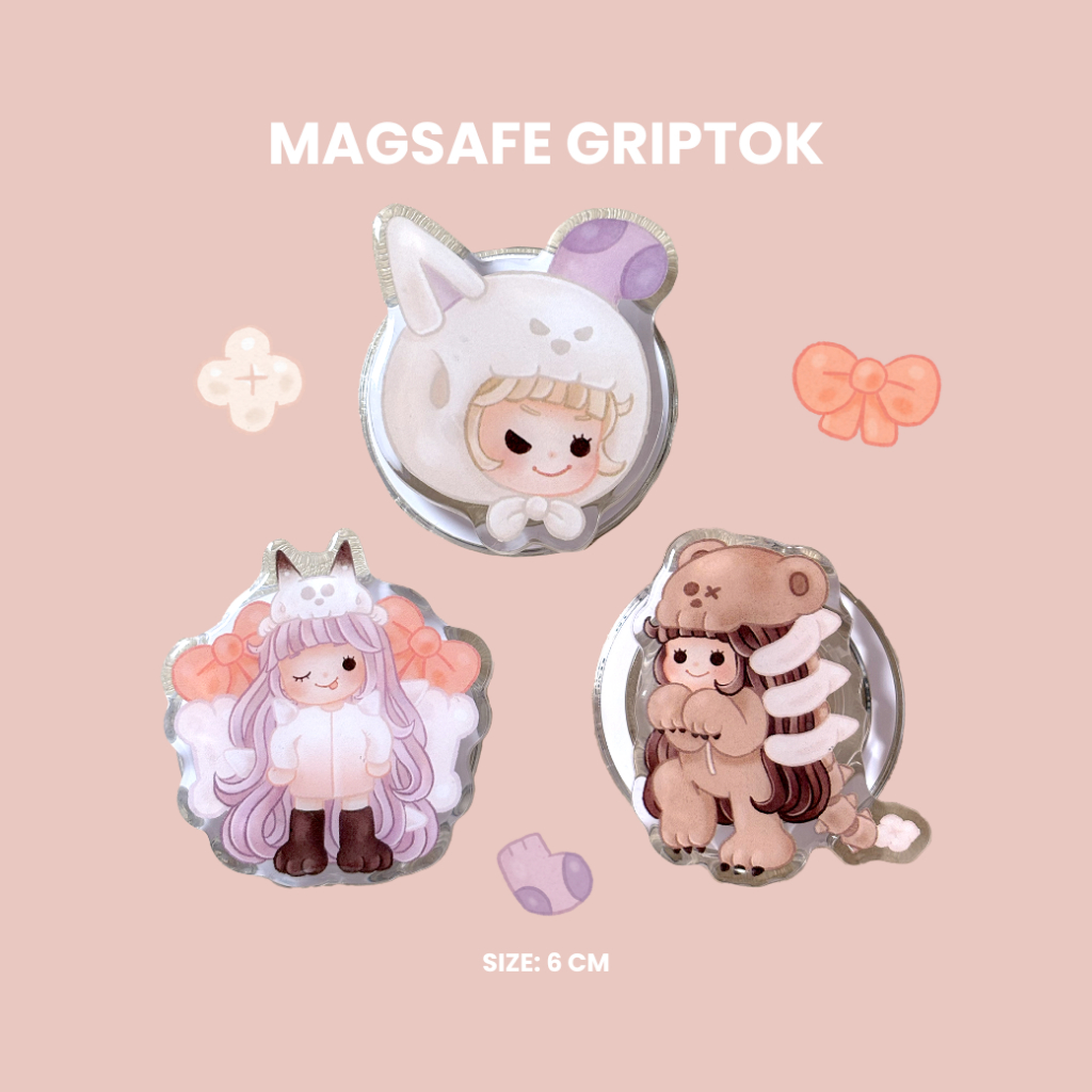 FAHFAHS | MAGSAFE GRIPTOK กริปต็อกแมคเซฟ (among monsters)