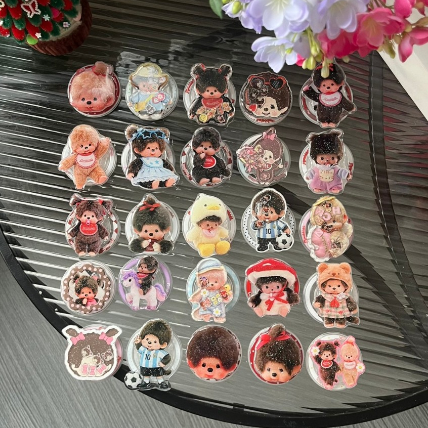 AD583 New Griptok Set1-เขย่าไม่ได้ (ขาตั้งแม่เหล็ก) ลายน้องม่อนชิน่ารักๆ สินค้าพร้อมจัดส่งจากไทย