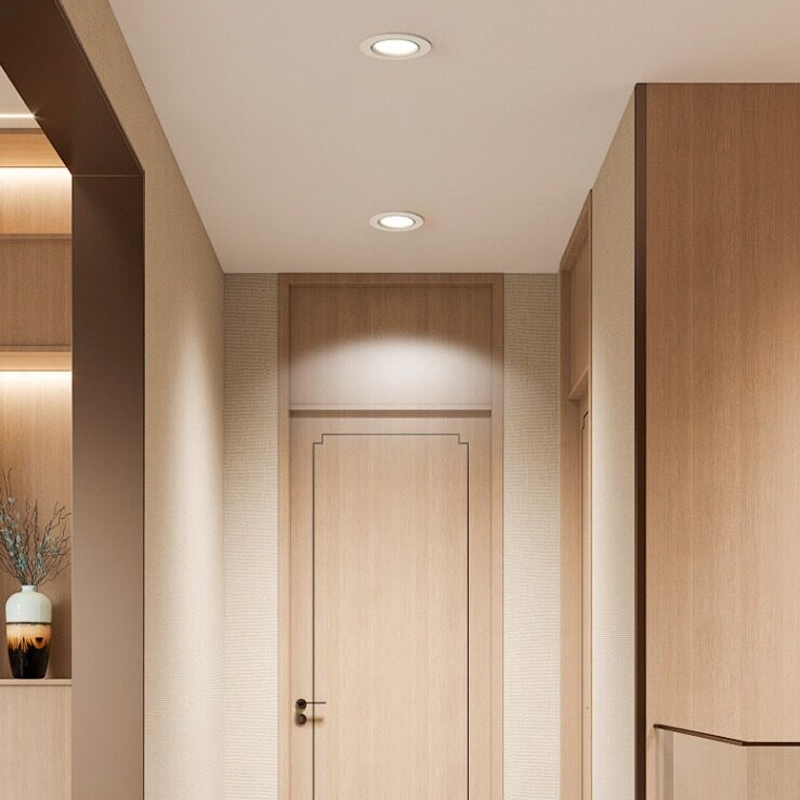 LED ไฟดาวน์ไลท์ 3 สี โคมดาวน์ไลท์ติดลอย โคมไฟเพดาน รูปที่ 2