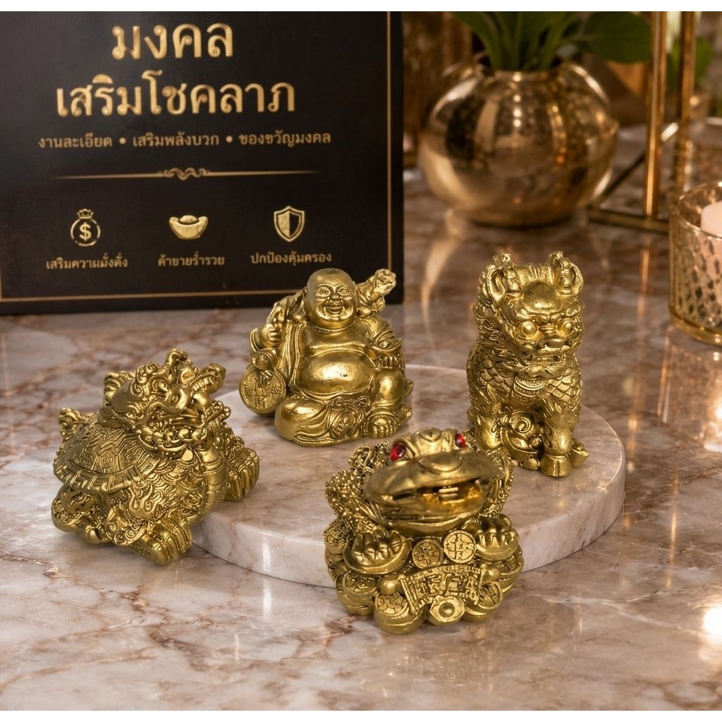 ♧พระสังกัจจายน์ ♧สิงห์มงคล ♧ปี่เซียะ (Pixiu) ♧กบคาบเหรียญ ♧เต่ามังกร ♧สัตว์เทพมงคล ♧เรียกทรัพย์ ร่ำรวย มั่งคั่ง