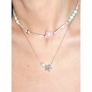 nice try studio - Fairy Necklace สร้อยคอรูปดาว ไข่มุกแท้ ไม่ลอก ไม่ดำ
