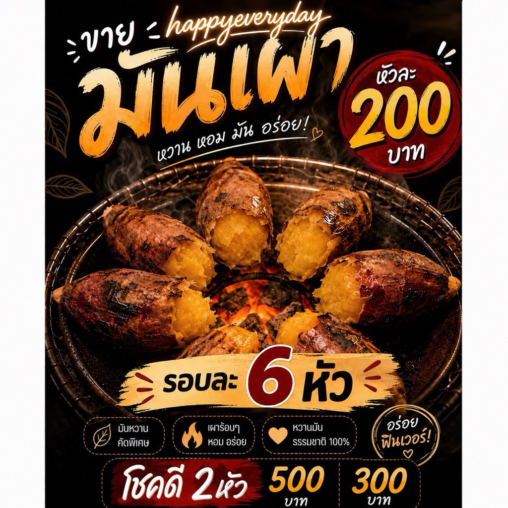 (ตก.4 กิจกรรมหน้าไลฟ์) มันเผาร้อนนๆ