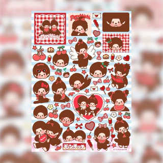 สติ๊กเกอร์ PVC ไดคัท กันน้ำ 100% ลอกไม่ทิ้งคราบกาว สีคมชัด ติดทนนาน ขนาด A6 | ตะกร้ารวมลาย 2