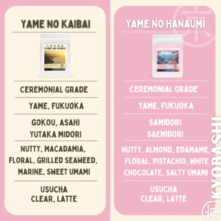 Kyobashi มัทฉะ Yame no Hanaumi Yame Matcha Ceremonial Grade Usucha 40g มัทฉะยะเมะแท้ ชงใส หอมโทนนัตตี้และดอกไม้
