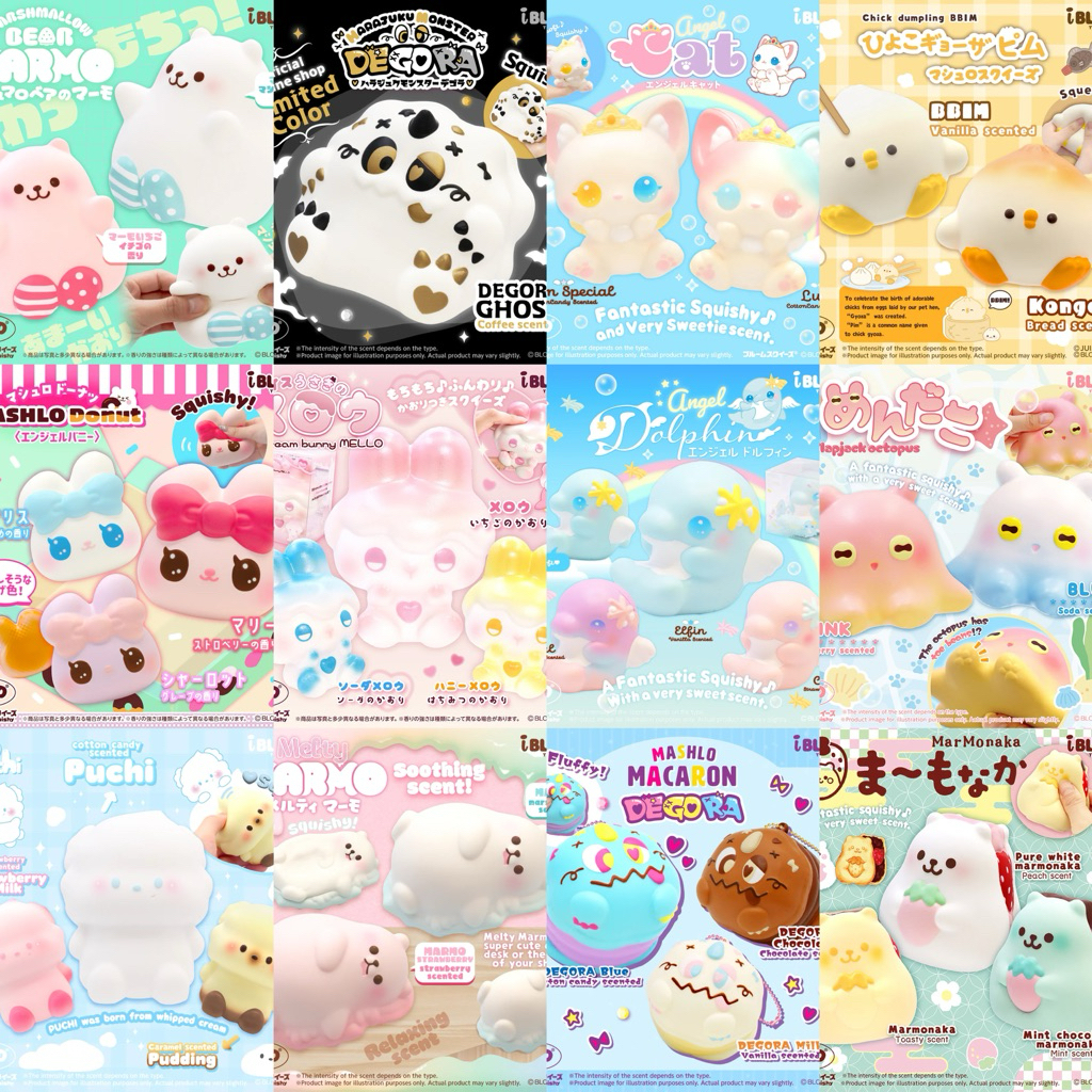 สกุชชี่ ibloom ไอบลูม Mido Lisa Zoey พร้อมส่ง ตะกร้า1 รวมสกุชชี่ เติมของใหม่เรื่อยๆ