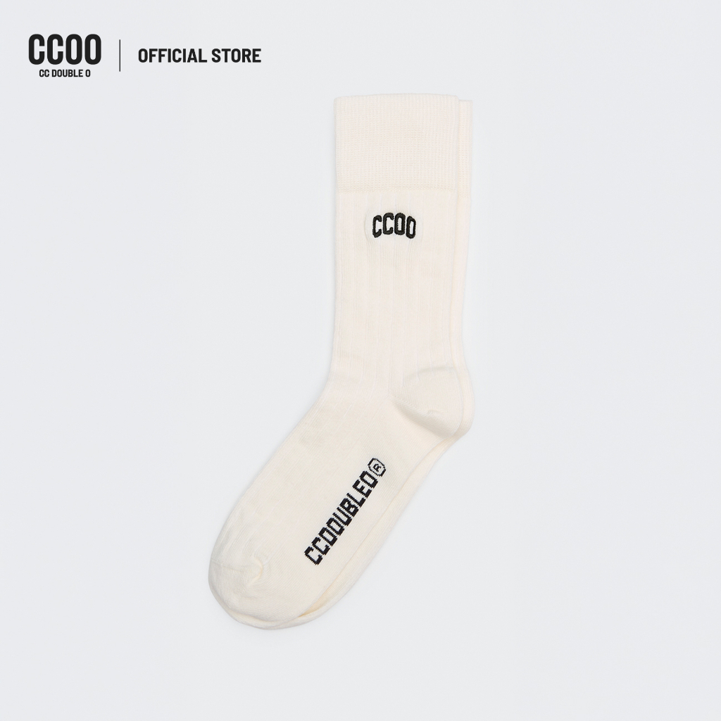 CC DOUBLE O BASIC RIB SOCK ผู้ชาย ถุงเท้าผ้าริบร่องแบบเบสิก รุ่น O26WAMA033 (AW26 #A1)