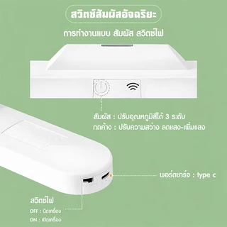 โคมไฟ LED แม่เหล็ก ตั้งโต๊ะ ติดผนัง 10000mAh ชาร์จ USB รีโมท ไร้สาย อ่านหนังสือ ข้างเตียง ปรับได้ 3 แสง