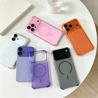 เคสซิลิโคนเหลวแม่เหล็ก iPhone 16/15/14/13 Pro Max ปกป้องกล้องและแม่เหล็กแน่น 17 pro max 16plus 14plus 15plus 17promax