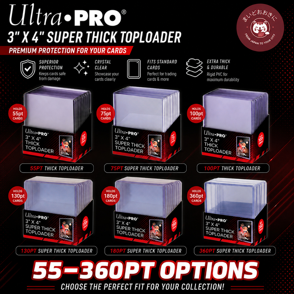 Ultra PRO Toploader 3×4 🧊 55pt 75pt 100pt 130pt 180pt 360pt | Thick Card Holder | Trading Card Prote