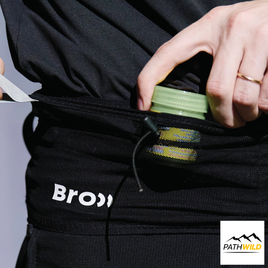 BROOO ESSENTIAL RUNNING BELT เข็มขัดสำหรับใส่วิ่ง พกของจำเป็นระหว่างวิ่ง ได้รอบเอว พร้อมทุกสนาม