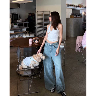 JARIN | NOIR JEANS กางเกงยีนส์ปรับเอวได้