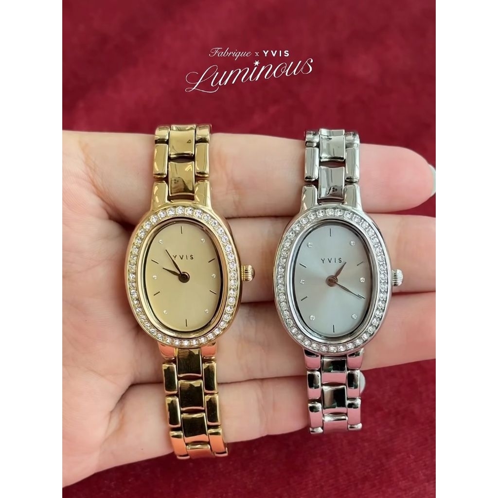 พร้อมส่งนาฬิกา Yvis x FABRIQUE ส่วนลดสูงสุด30% YVIS Lady Prim Luminous Timepiece มีบริการตัดสายค่ะ