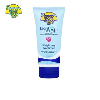 Banana Boat Light As Air Sunscreen Lotion UVA/UVB Broad Spectum SPF50+ 177ml บานาน่า โบ๊ท โลชั่นกันแดดสำหรับผิวกาย.