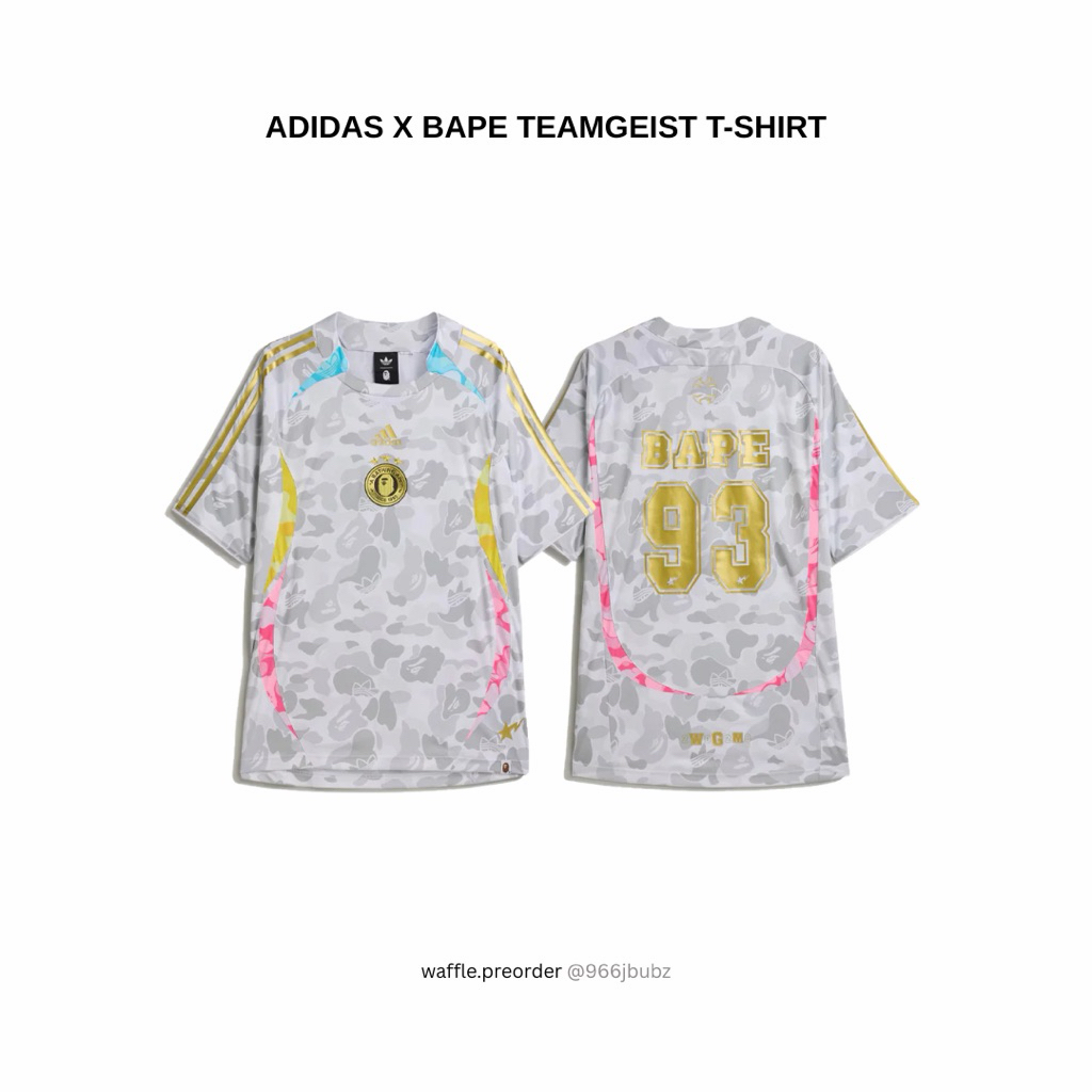 [ของแท้ 100% พร้อมส่ง] เสื้อ ADIDAS X BAPE TEAMGEIST T-SHIRT