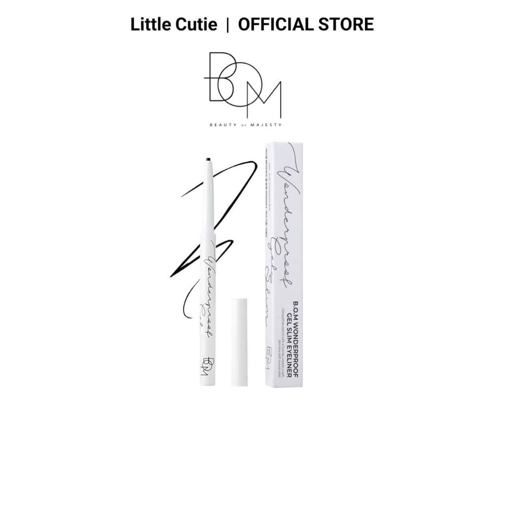 CLEARANCE SALE |  ( Exp 2026.02  )   BOM Wonderproof Gel Slim Eyeliner สี #04 Classic Brown