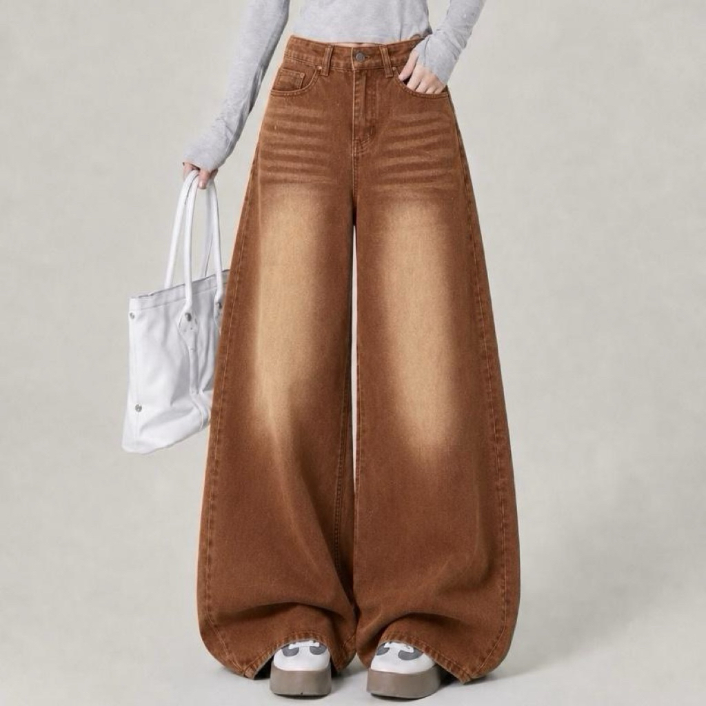 #206 (XS-6XL) jinjeans กางเกงยีนส์ขากระบอกใหญ่ baggy jeans พร้อมส่งจากไทย เลือกความยาวได้